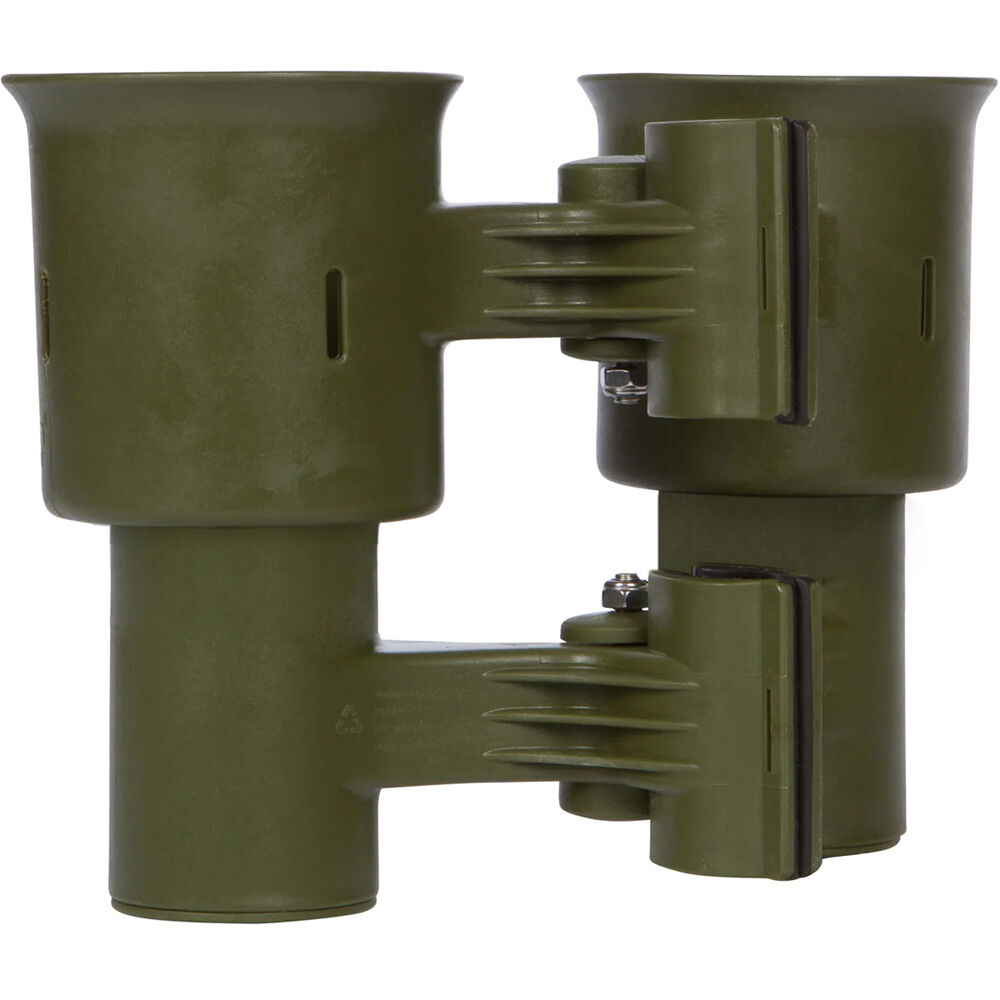 RoboCup Clamp-On Dual Cup Holder (Army Green)