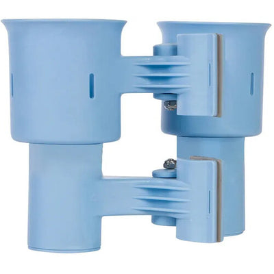 RoboCup Clamp-On Dual Cup Holder (Light Blue)