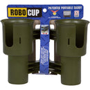 RoboCup Clamp-On Dual Cup Holder (Army Green)