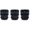 SIRUI Night Walker T1.2 S35 Cine 24/35/55mm 3-Lens Set (Sony E-Mount, Black)