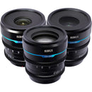 SIRUI Night Walker T1.2 S35 Cine 24/35/55mm 3-Lens Set (Sony E-Mount, Black)