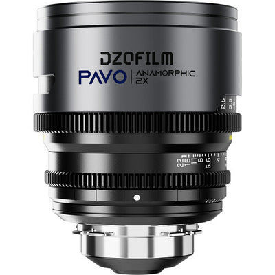 DZOFILM DZOFilm PAVO 2x Anamorphic 32/55 T2.1 & 100mm T2.4 3-Lens Set (Blue Coating, PL/EF Mount, Feet) - Film Gear Canada
