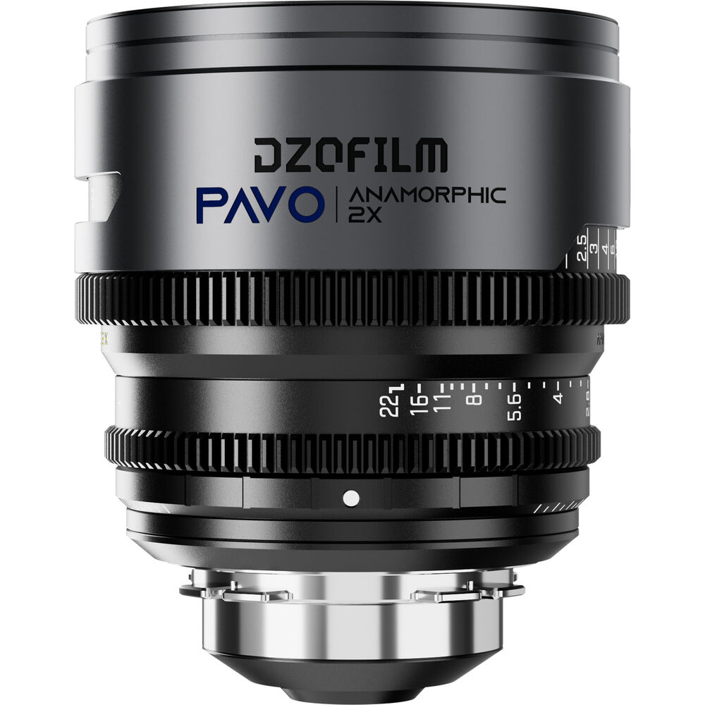 DZOFILM DZOFilm PAVO 2x Anamorphic 28/40/75mm T2.1 3-Lens Set (Blue Coating, PL/EF Mount, Feet) - Film Gear Canada