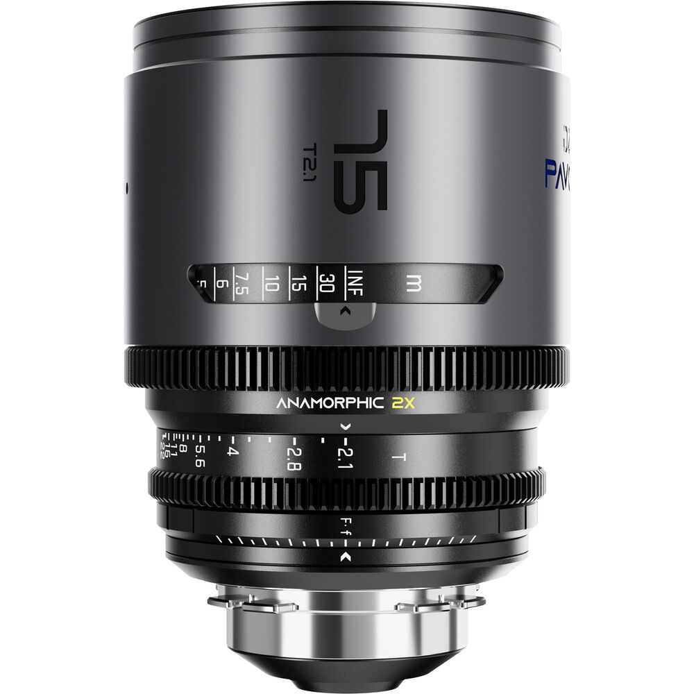 DZOFILM DZOFilm PAVO 2x Anamorphic 28/40/75mm T2.1 3-Lens Set (Blue Coating, PL/EF Mount, Feet) - Film Gear Canada