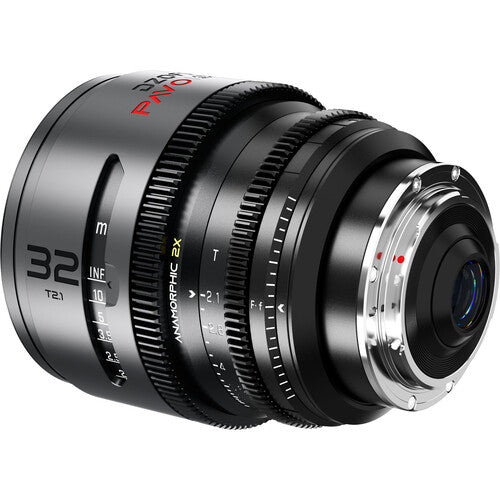 DZOFILM DZOFilm PAVO 32mm T2.1 2x Anamorphic Prime Lens (Neutral Coating, PL/EF Mount, Feet) - Film Gear Canada