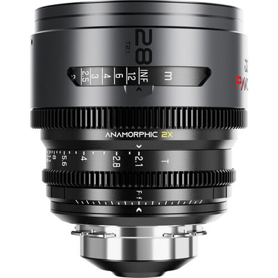 DZOFILM DZOFilm PAVO 28mm T2.1 2x Anamorphic Prime Lens (Neutral Coating, PL/EF Mount, Feet) - Film Gear Canada