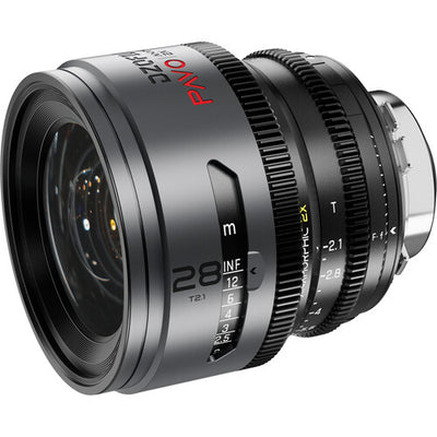 DZOFILM DZOFilm PAVO 2x Anamorphic 28/40/75mm T2.1 3-Lens Set (Neutral Coating, PL/EF Mount, Feet) - Film Gear Canada