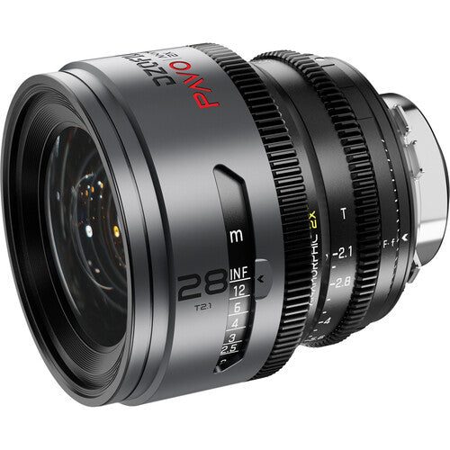 DZOFILM DZOFilm PAVO 28mm T2.1 2x Anamorphic Prime Lens (Neutral Coating, PL/EF Mount, Feet) - Film Gear Canada