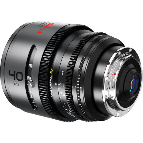DZOFILM DZOFilm PAVO 40mm T2.1 2x Anamorphic Prime Lens (Neutral Coating, PL/EF Mount, Feet) - Film Gear Canada