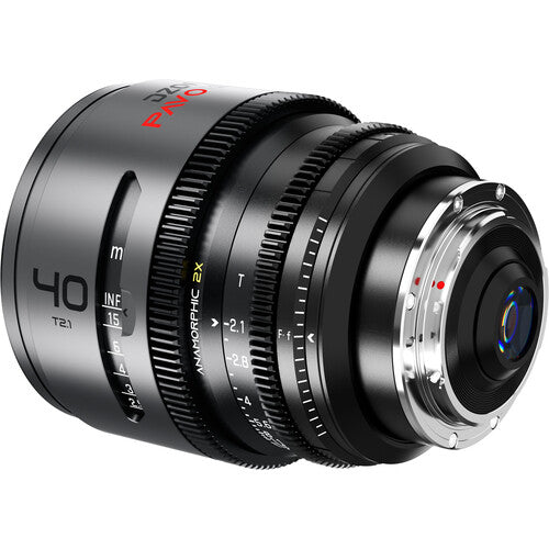 DZOFilm PAVO 40mm T2.1 2x Anamorphic Prime Lens (Neutral Coating, PL/EF Mount, Feet)
