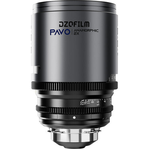 DZOFilm PAVO 2x Anamorphic 32/55 T2.1 & 100mm T2.4 3-Lens Set (Blue Coating, PL/EF Mount, Feet)