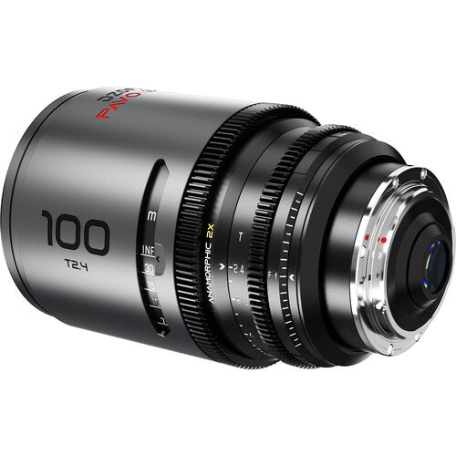 DZOFILM DZOFilm PAVO 100mm T2.4 2x Anamorphic Prime Lens (Neutral Coating, PL/EF Mount, Feet) - Film Gear Canada