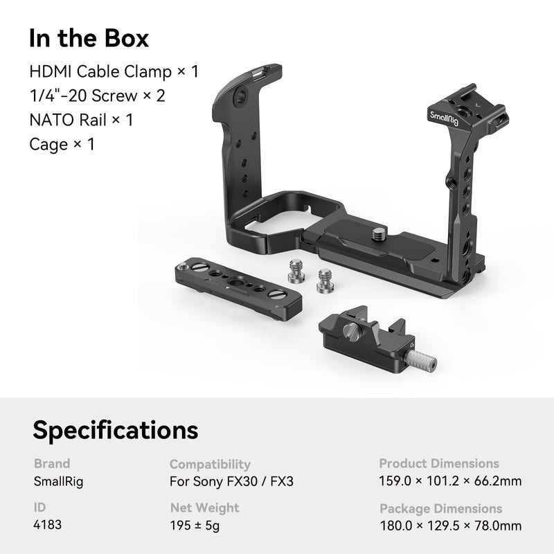 SmallRig Cage for Sony FX30 FX3 4183