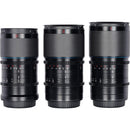 SIRUI SATURN T2.9 1.6x Carbon Fiber Full-Frame Anamorphic 3-Lens Set (Sony E, Blue Flare)