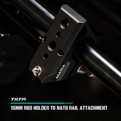 Tilta 15mm Rod Bracket with NATO Rail (Black)