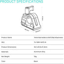 Tilta 15mm Rod Bracket with NATO Rail (Black)