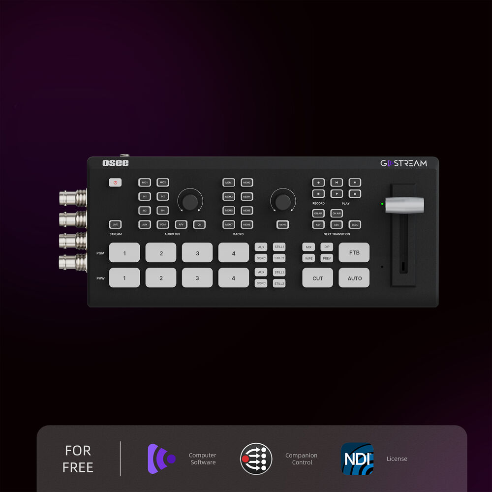 OSEE GoStream Duet SDI/HDMI/NDI|HX Live Stream Video Mixer