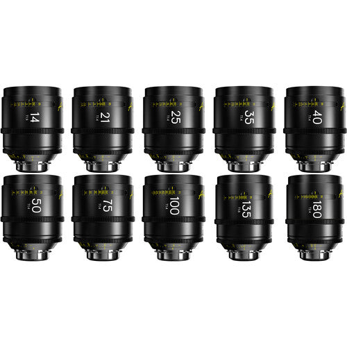 DZOFilm Arles FF/VV 10-Lens 14/21/25/35/40/50/75/100/135/180mm Set (ARRI PL)