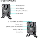 Tilta Mini PD V-Mount Battery Plate (Black)