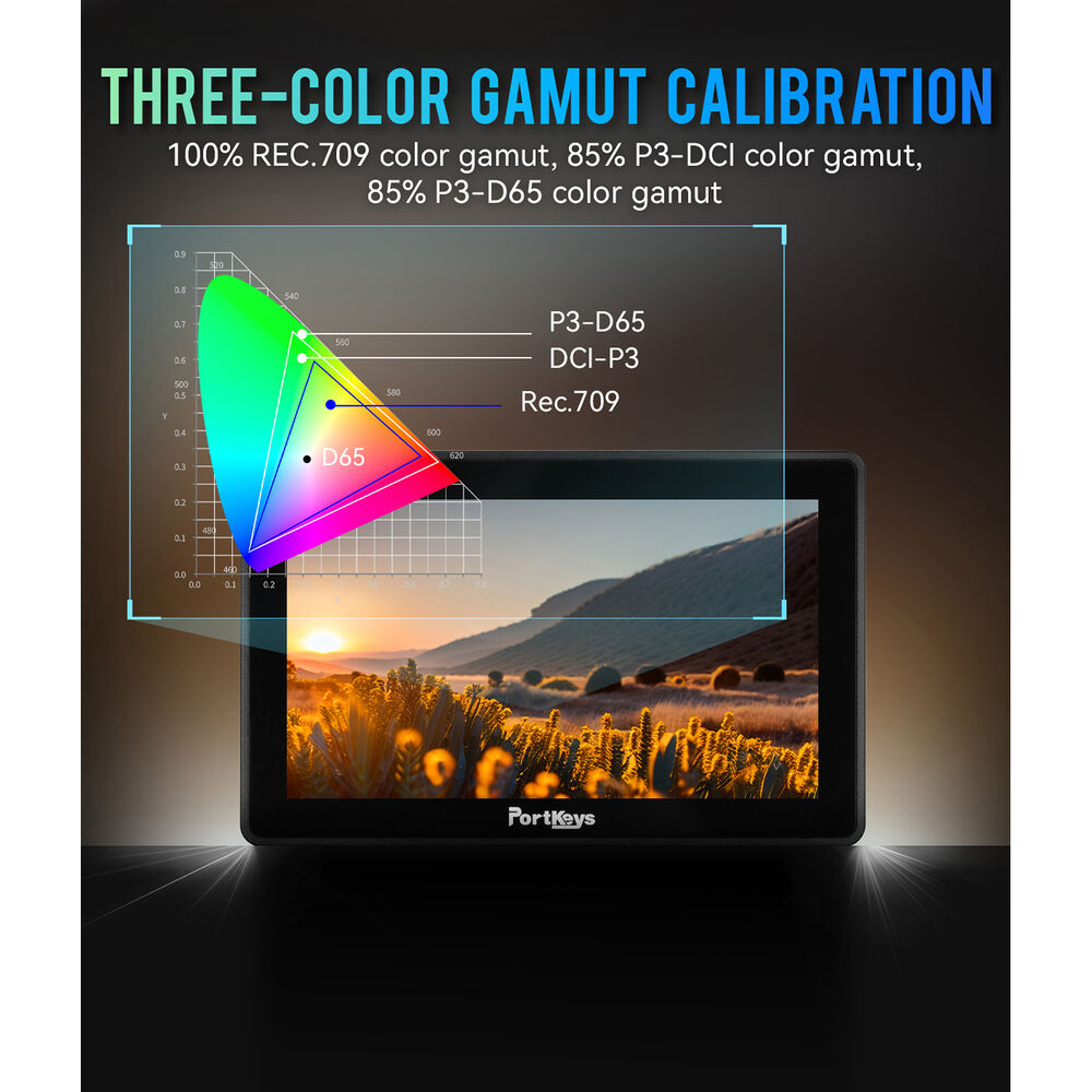 PortKeys BM5 IV WR 5.5" 4K60P HDMI Touchscreen Monitor with Cinenorm Operating System