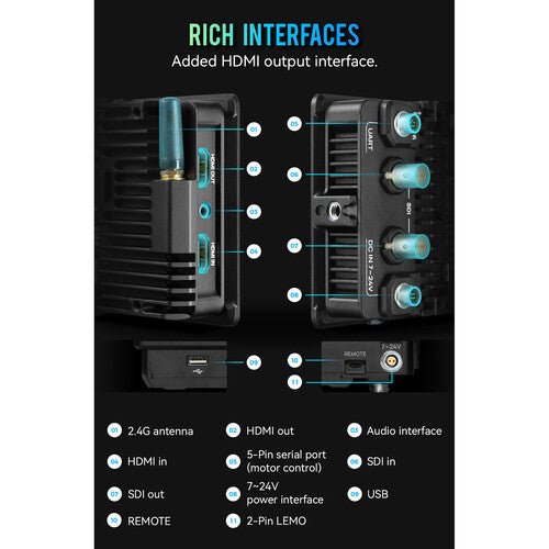 PortKeys BM5 IV WR 5.5" 4K60P HDMI Touchscreen Monitor with Cinenorm Operating System