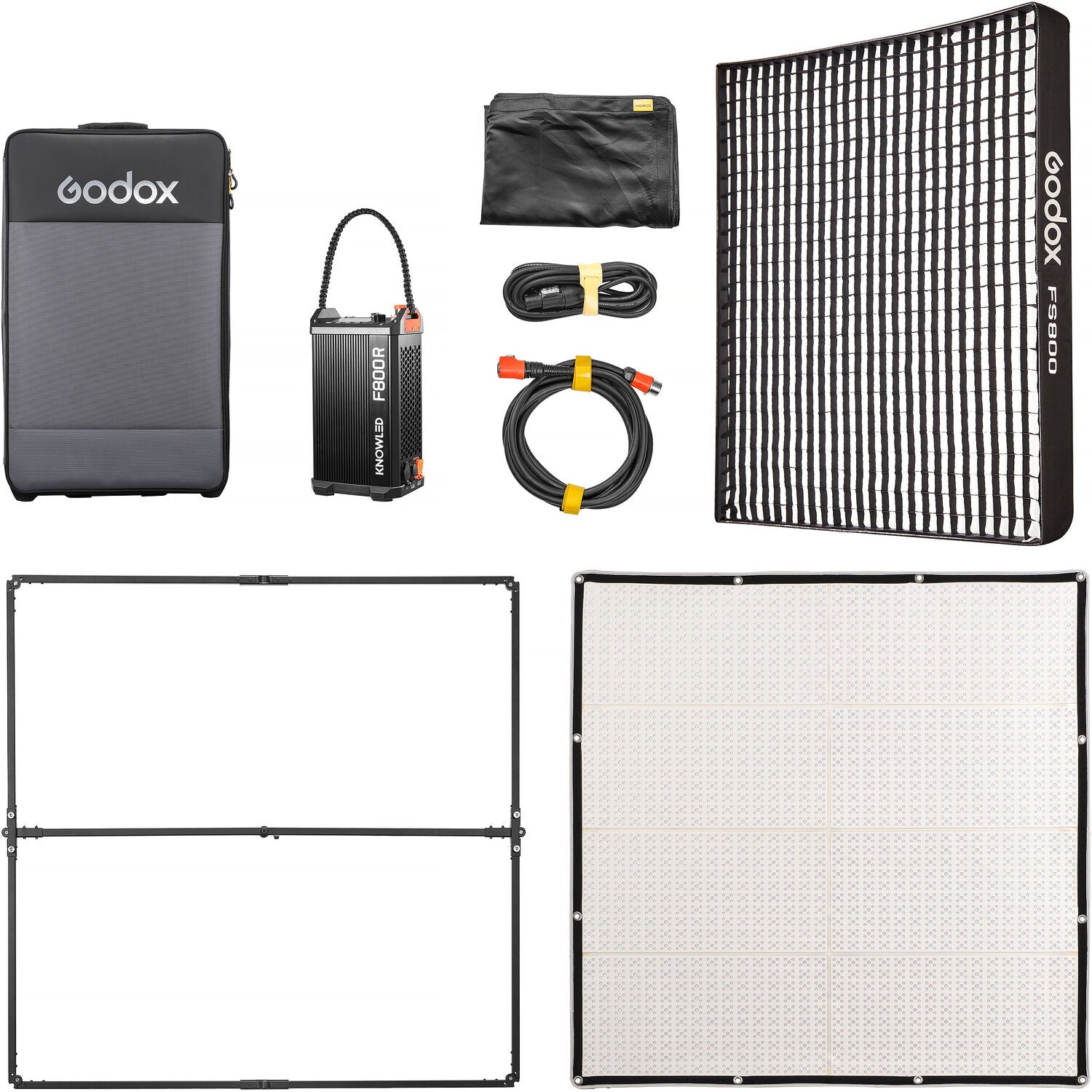 Godox Godox KNOWLED F800R RGB Flexible LED Light Mat (4 x 4') with FREE Air Softbox - Film Gear Canada