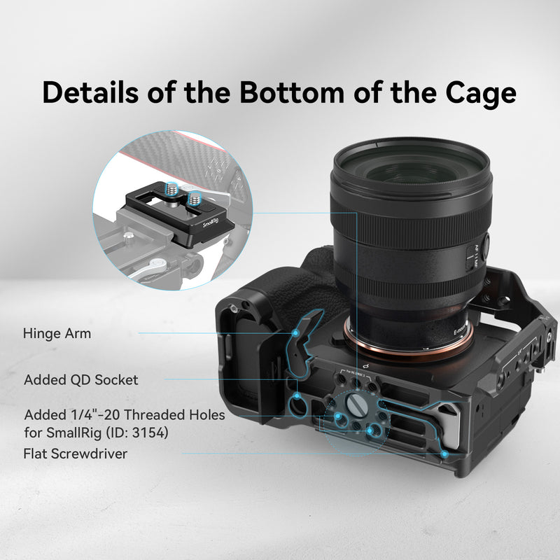 SmallRig Advanced Cage Kit for Sony Alpha 7R V / Alpha 7 IV / Alpha 7S III 3669B