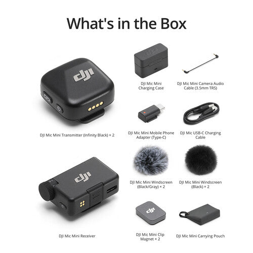 DJI Mic Mini Kit (2 TX + 1 RX + Charging Case)