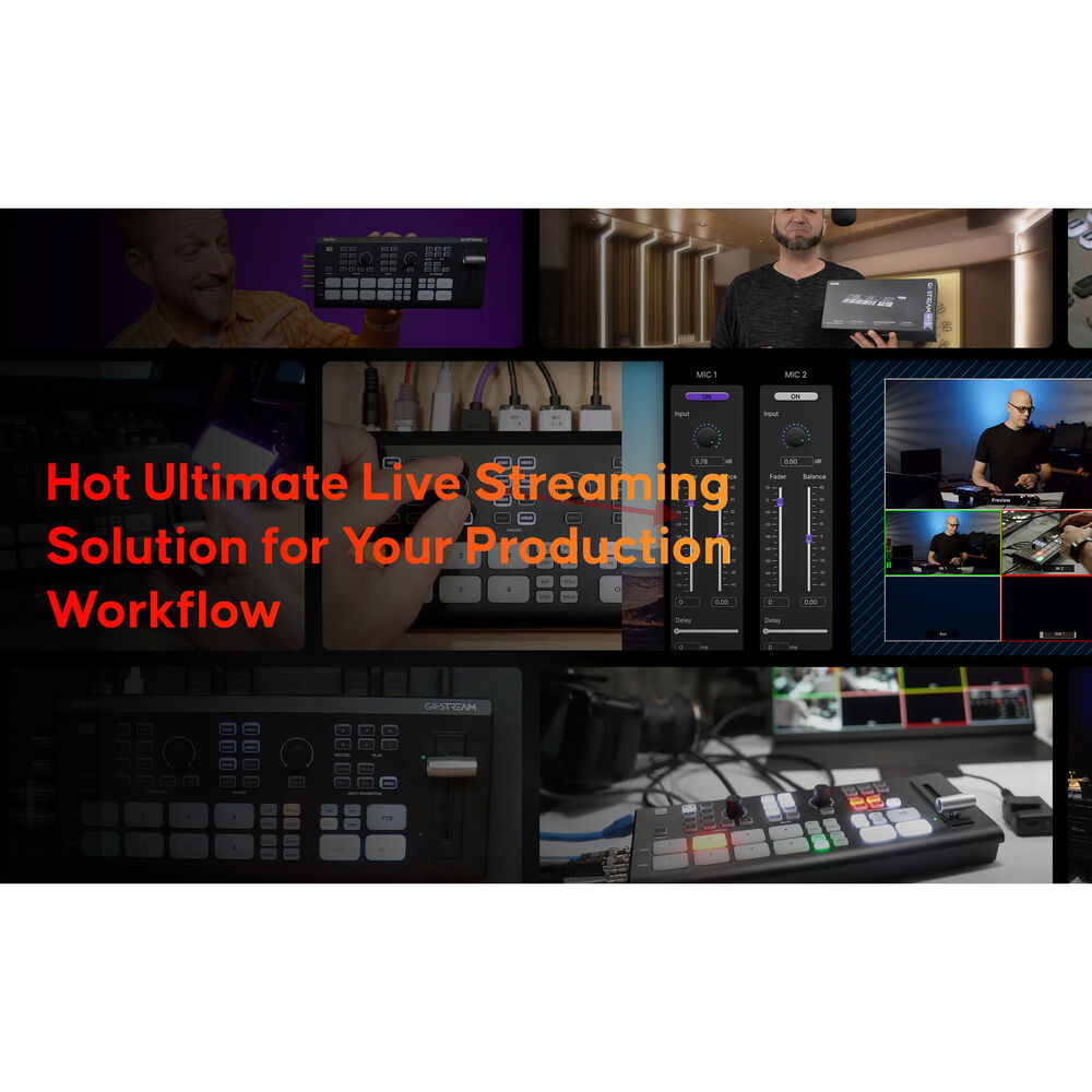 OSEE GoStream Duet SDI/HDMI/NDI Live Streaming Video Switcher/Recorder