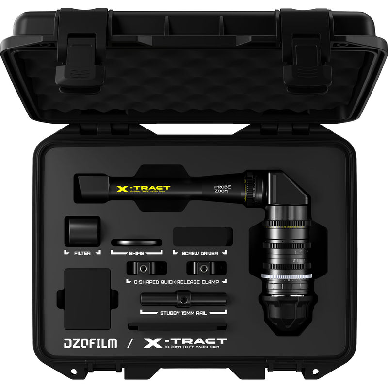 DZOFilm X-Tract 18-28mm T8 FF Probe Zoom Macro Lens (360°, ARRI PL)
