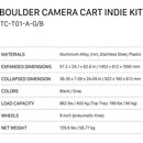 Tilta 36" Boulder Camera Cart (Base Model with Indie Kit)