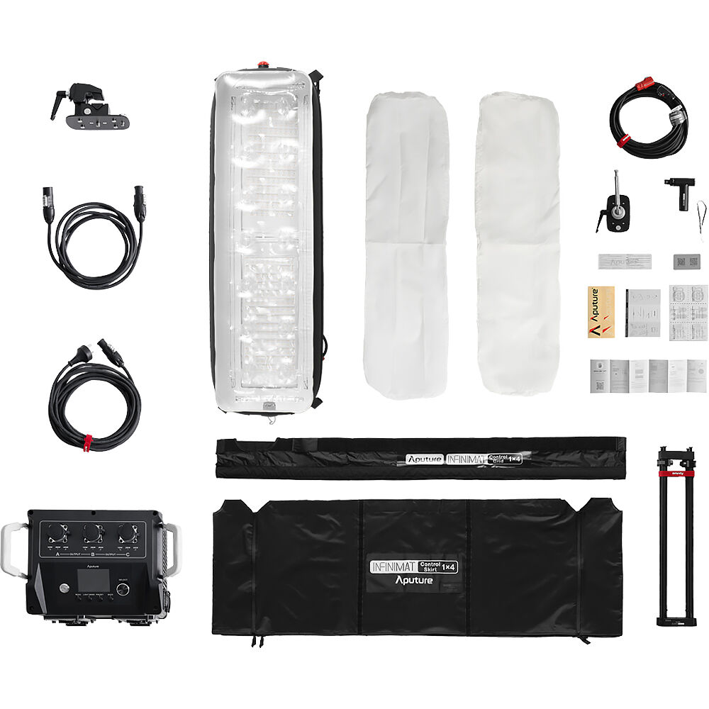 Aputure INFINIMAT LED with Clear Softbox & 400W Control Box Pack (1 x 4'）