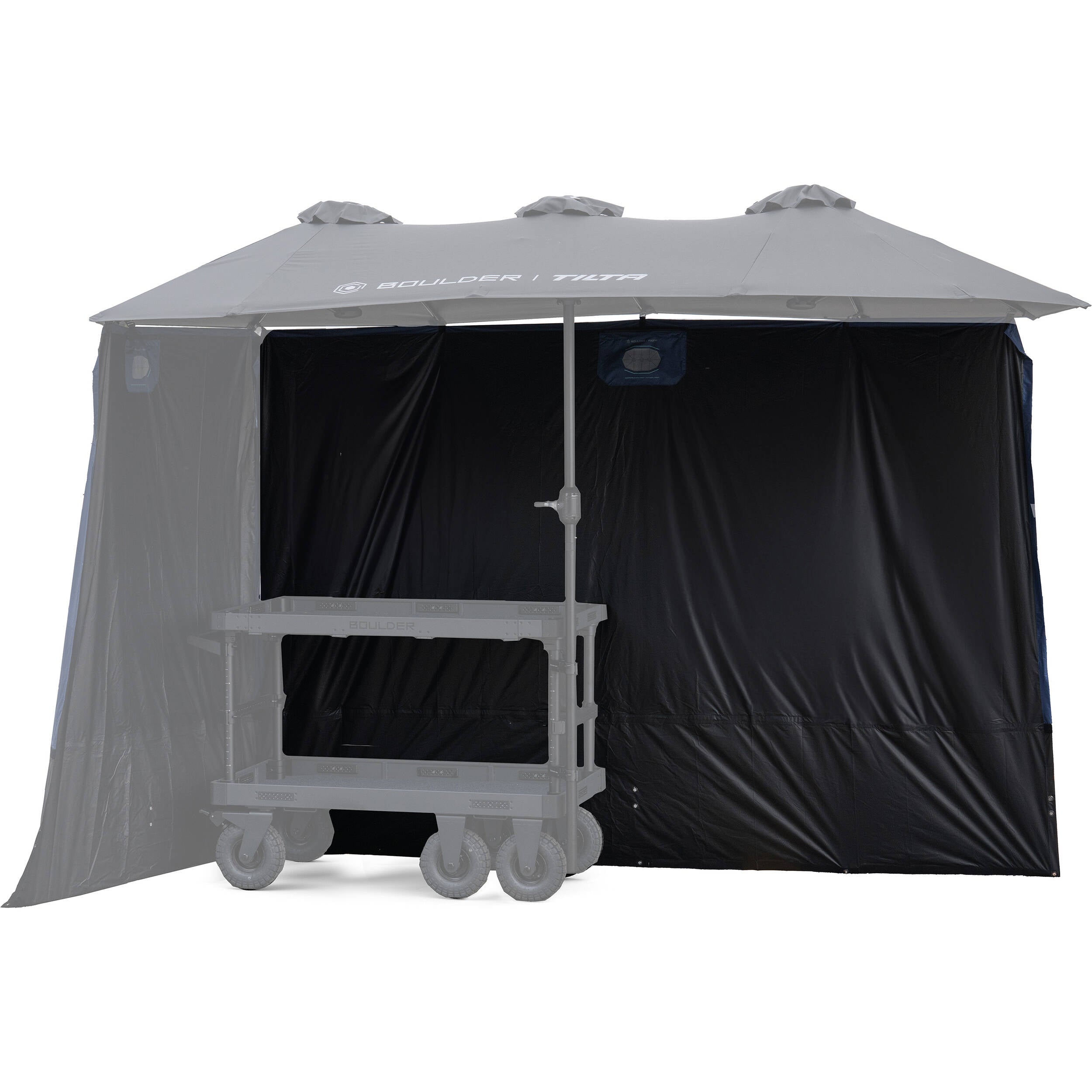 Tilta Tilta Sunshade for Boulder Camera Cart Extended Umbrella (4-Panel, Black) - Film Gear Canada