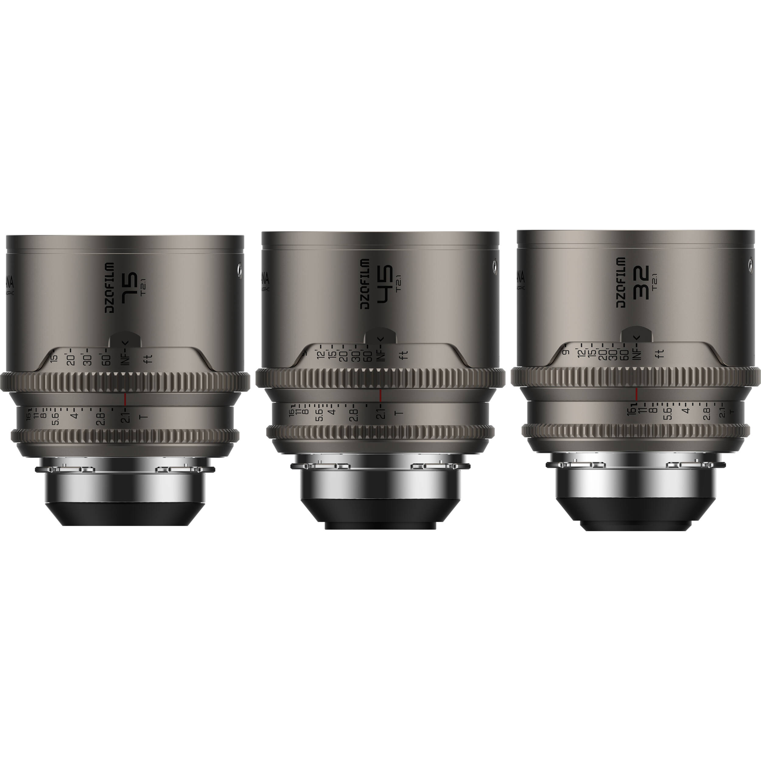 Arcana1～12 DZOFILM Arcana 3-Lens Kit | 1.5x PL Anamorphic | Filmgear Canada