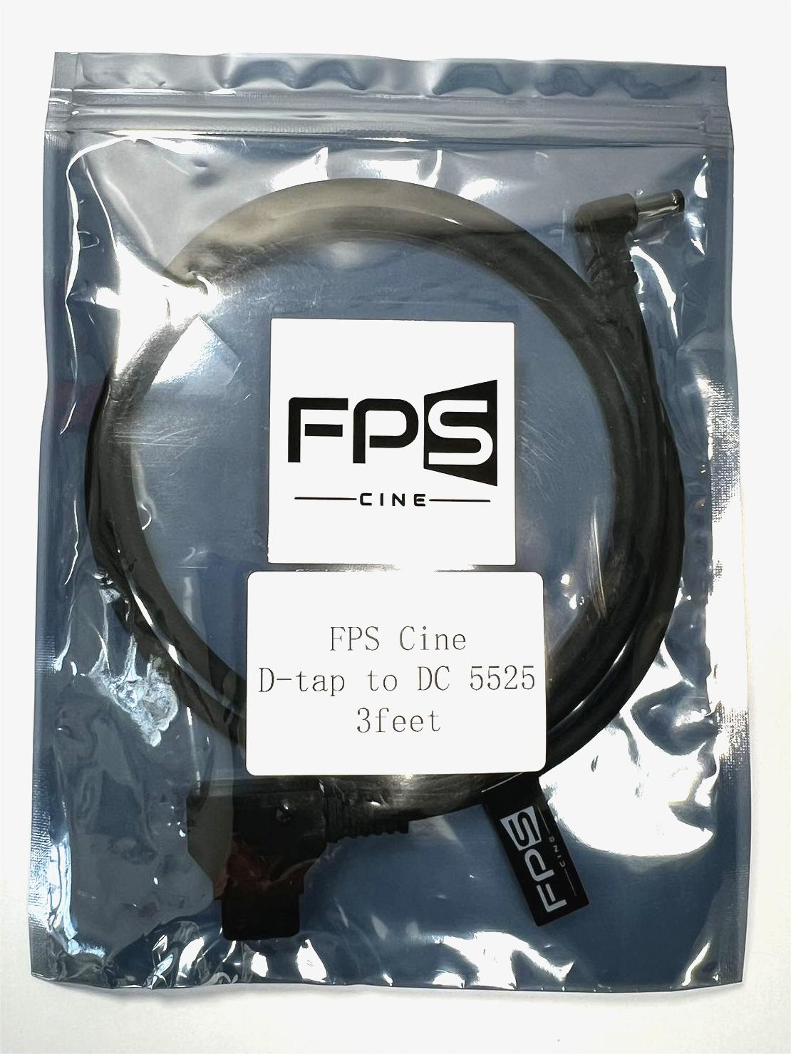 FPS D-Tap to DC Right Angle Cable 5.5x2.5mm 3ft (5525)