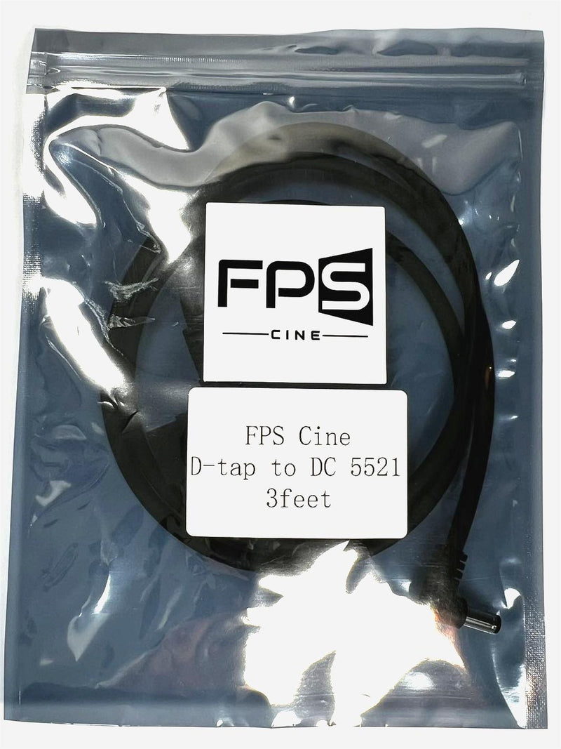 FPS D-Tap to DC Right Angle Cable 5.5 x 2.1mm 3ft (5521)