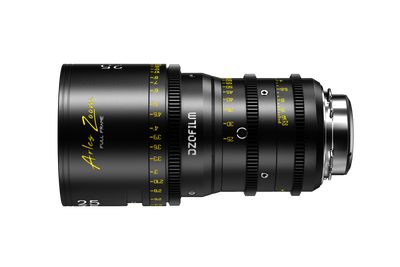 DZOFILM Arles Zoom 25-75mm T2.6 PL lens with feet focus scale, reverse side