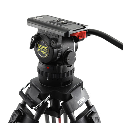 Teris TS-H14CF-Q Fluid Head Tripod System 100mm 14KG/31lb payload