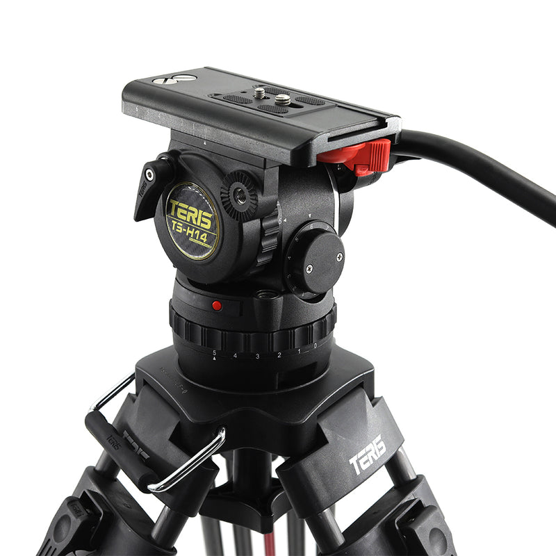 Teris TS-H14CF-Q Fluid Head Tripod System 14KG payload