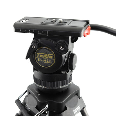 Teris TS-H12CF-Q Fluid Head Tripod System 75mm 12KG/26.5lb payload
