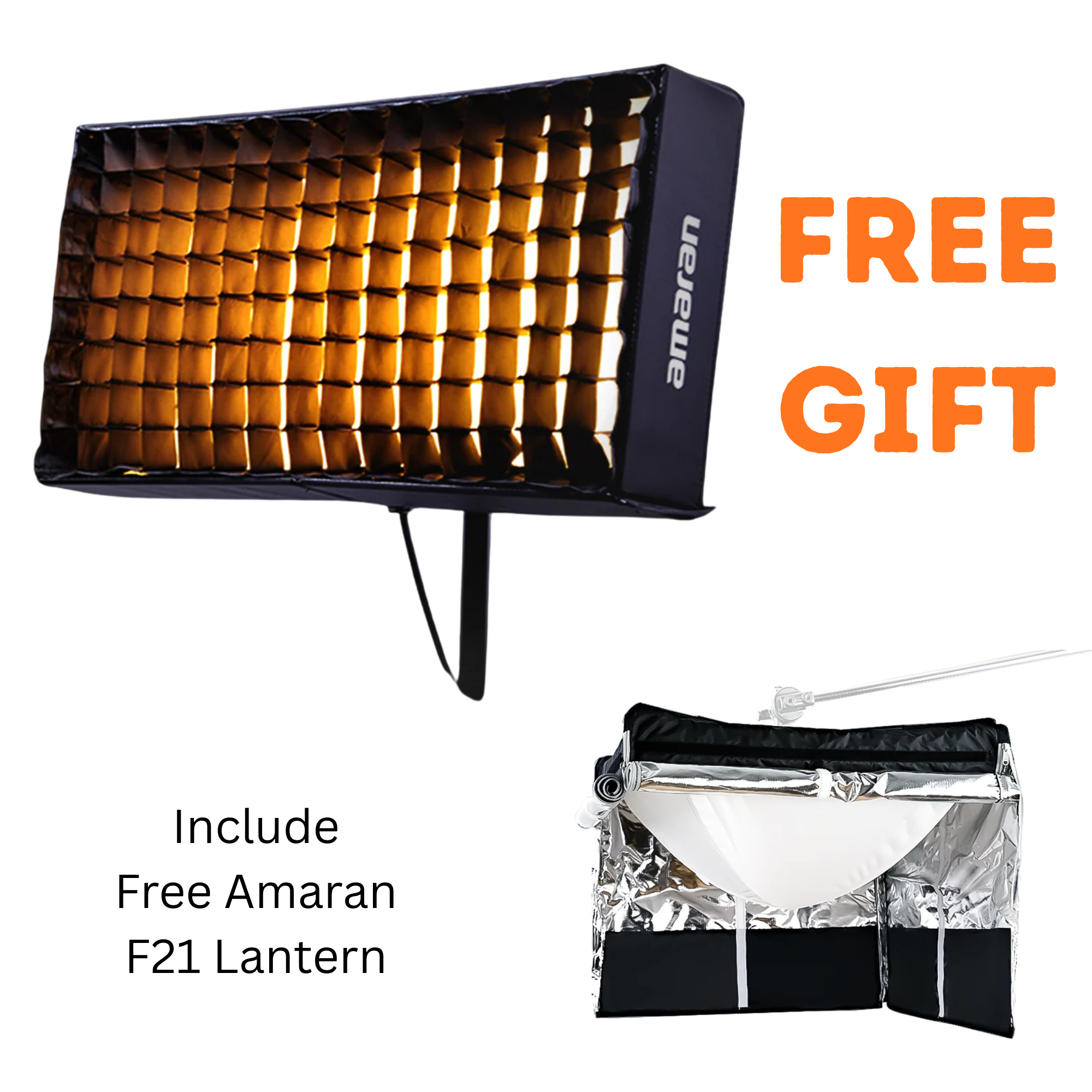 Amaran F21X 2'x1' Bi-Color Flexible LED Mat (V-mount) w/ Free Item