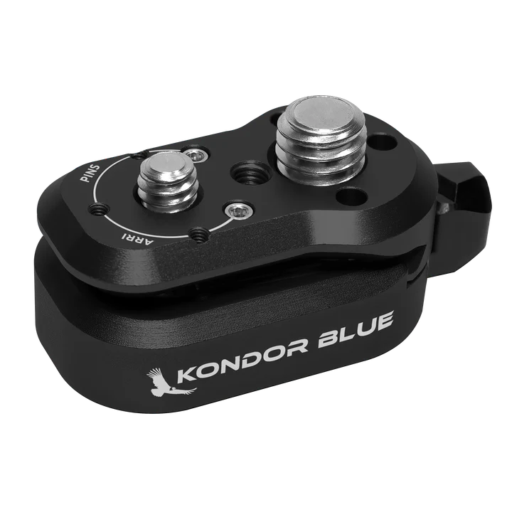 Kondor Blue Mini Lock Quick Release Plates for Professional Camera Workflows (Raven Black)