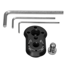 Kondor Blue Mini Lock Quick Release Plates for Professional Camera Workflows (Raven Black)