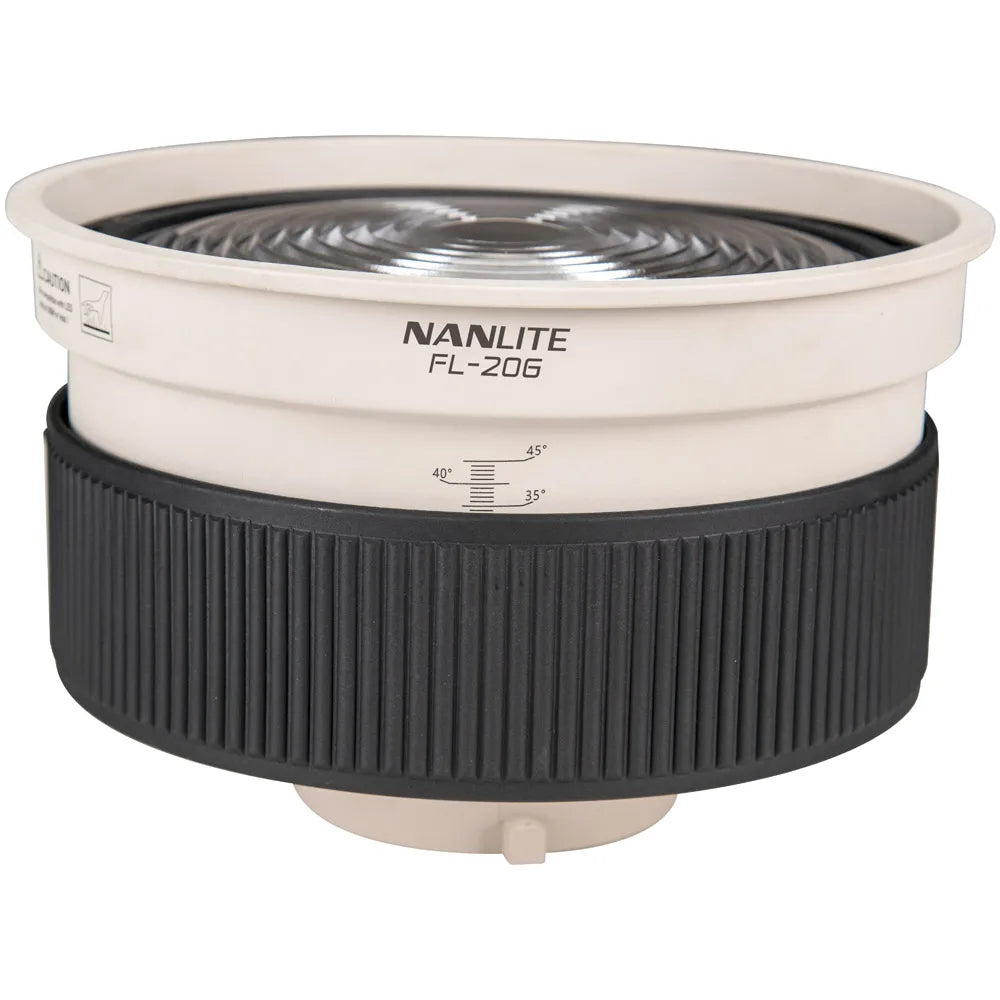 Nanlite FL-20G Fresnel Lens for Bowens Mount w/Barn Doors