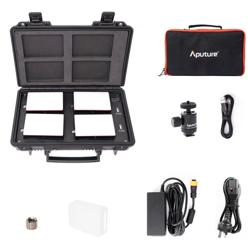 Aputure MC RGBWW LED Mini 4 Light Kit