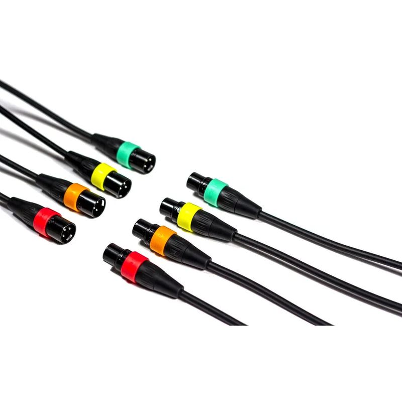 Zoom XLR Microphone Cables with Color ID Rings