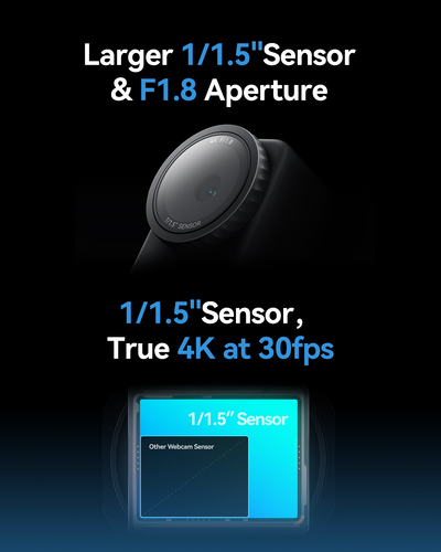 Hollyland Lyra 4K AI webcam with included accessories