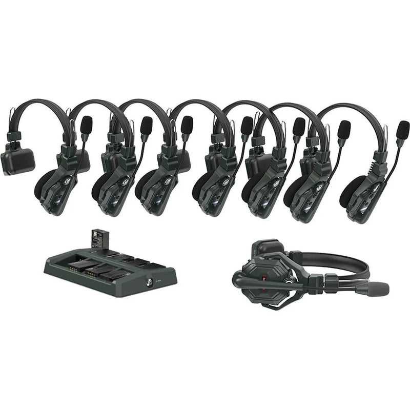 Hollyland Solidcom C1-8S Full Duplex Wireless Intercom System with 8 headsets without Hub