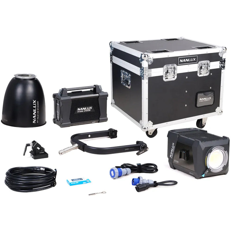 Nanlux Evoke 2400B Bi-Colour LED Light with Flight Case and 45 deg Reflector