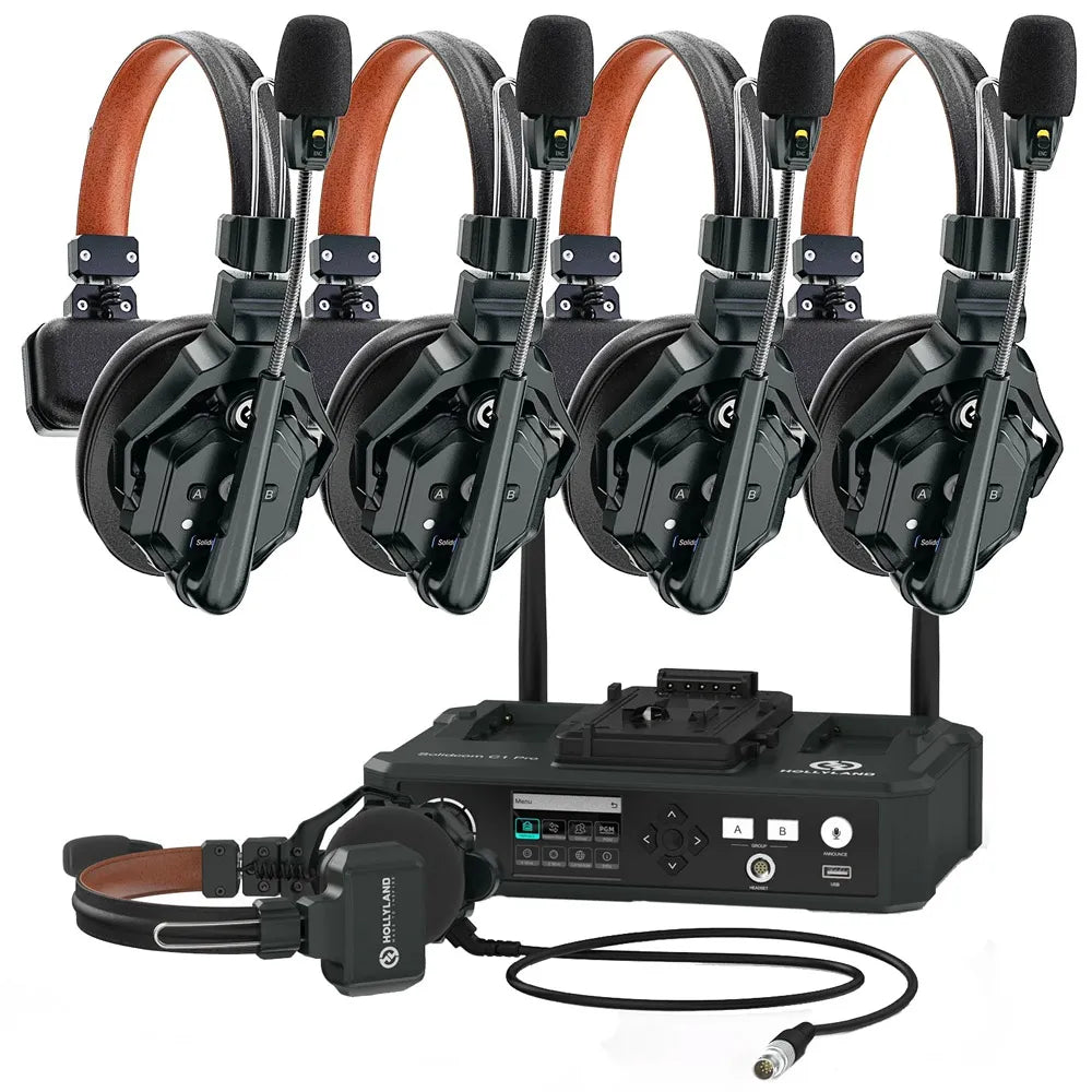 Hollyland Solidcom C1 Pro-4S Hub (5-person Noise Cancelling Headset Intercom)